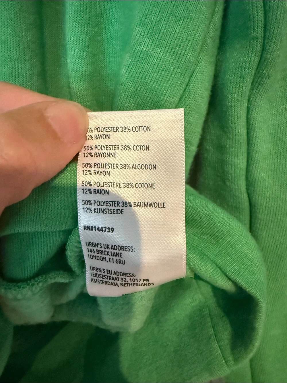 Vintage Made in USA Midnight Rider Green Crewneck Sweatshirt with Red Logo Tag - Picture 4 of 5